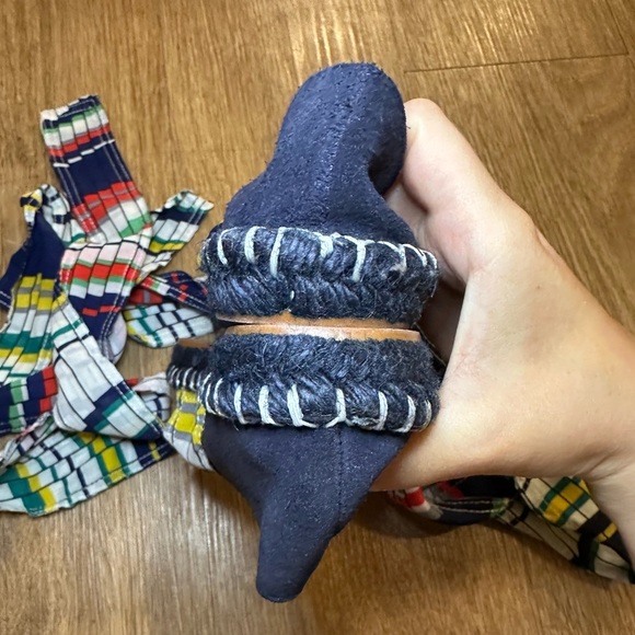 Zara Ribbon Lace Up Leather Espadrilles - Picture 5 of 7